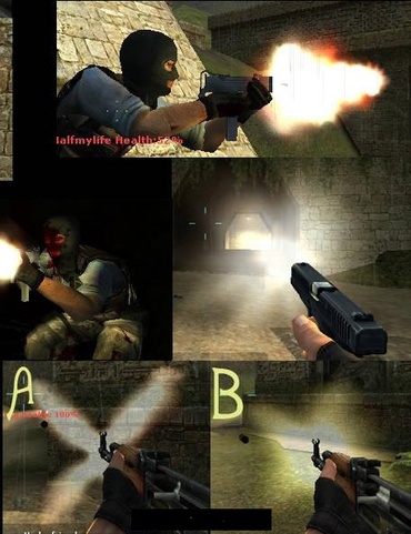 Более яркие вспышки оружия