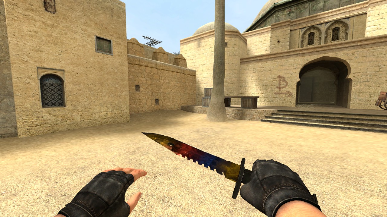 Download M9 Bayonet Marble Fade for CSS v34-91+ (default hands)