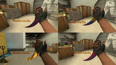 Pack of karambits with inspection animation for css