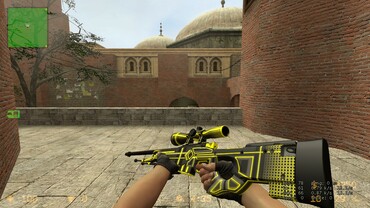 AWP Cyber Gold для Counter Strike Source