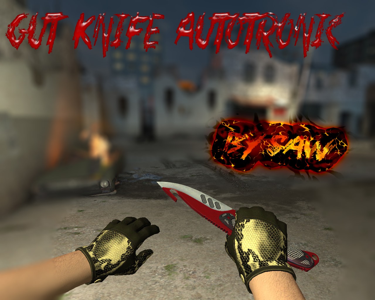 Download Gut Knife Autotronic [Gloves]
