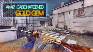AK-47 CASE HARDENED Gold Gem [v90]