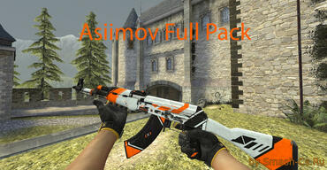 Asiimov Full Pack (FN-BS) for CS:S v90