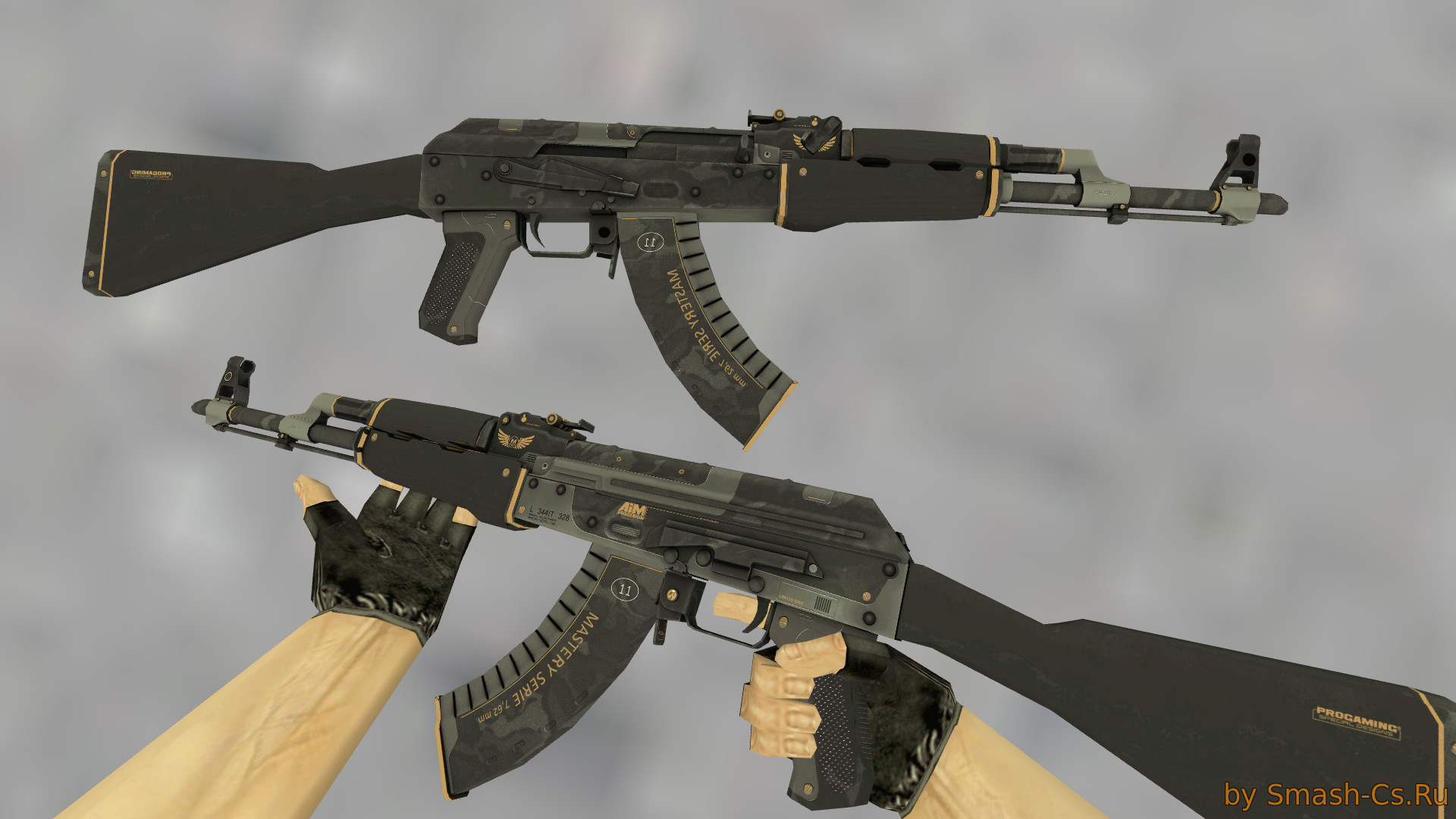 Выкладываем HD AK-47 Elite Build из кс го для кс 1.6