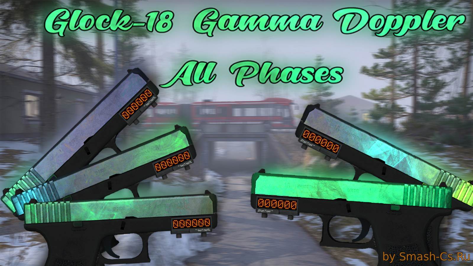 StatTrak™ Glock-18 Gamma Doppler | All Phases
