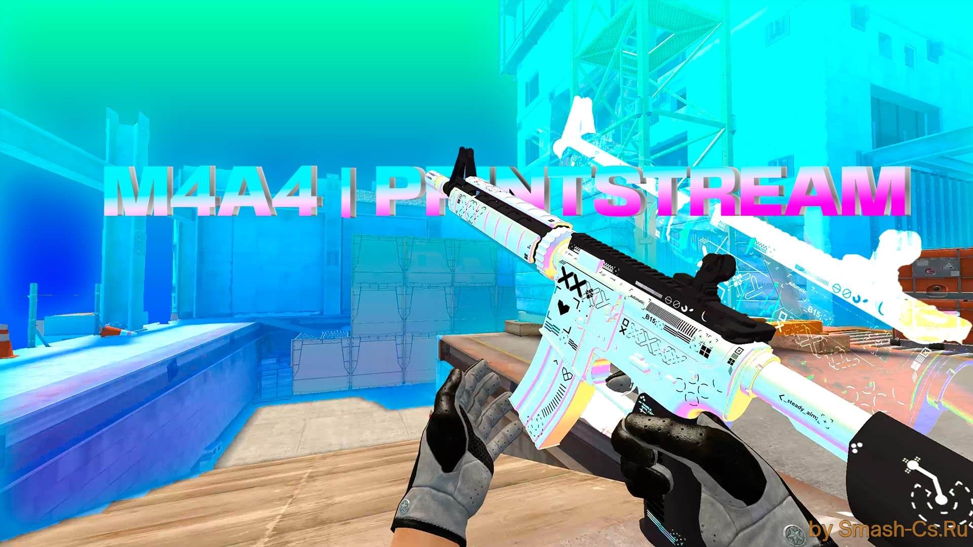 M4A4 Printstream for CSS v91+ (with pearlescent)
