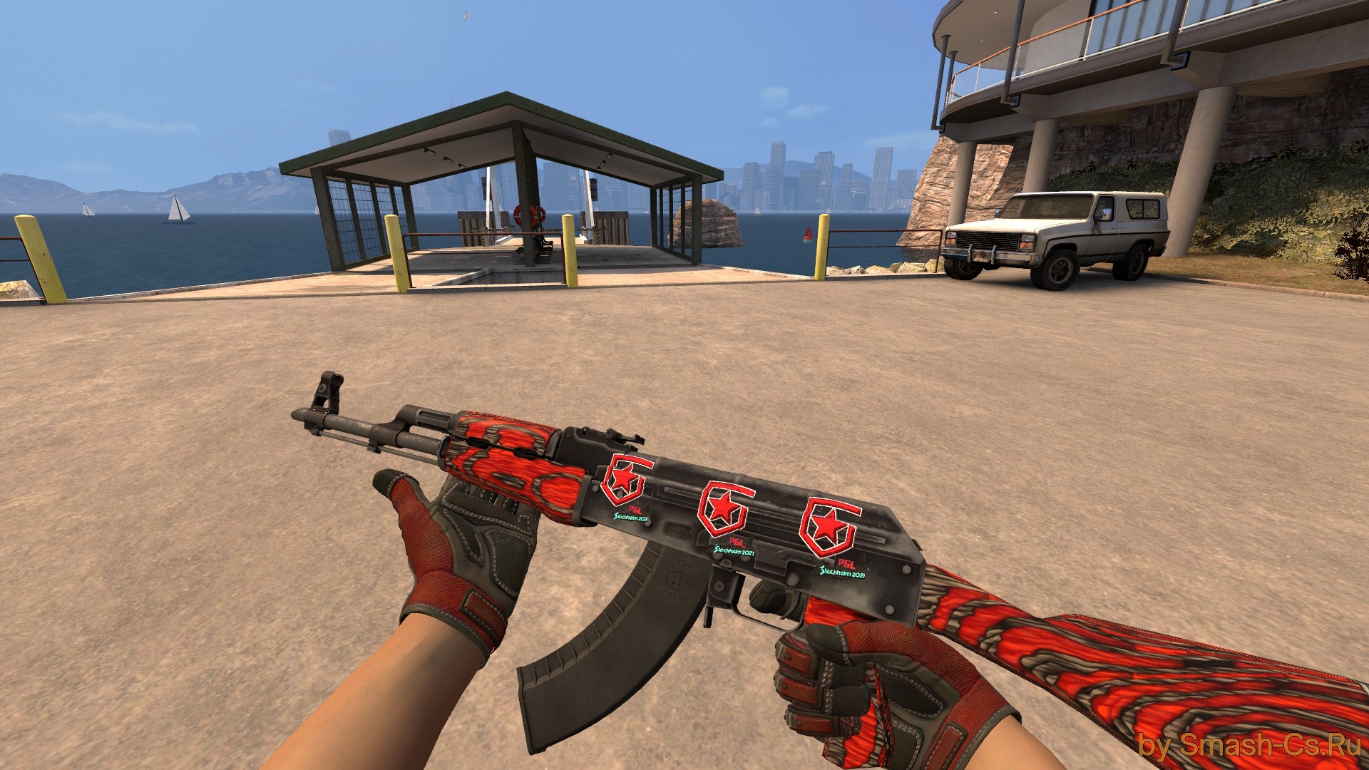 SOLD - AK47 Red Laminate FT w/ 4 iBP stickers - EpicNPC