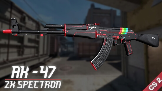 AK 47  ZX Spectron Для CSS92+