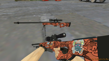 AWP "BOOM" with stickers for CS 1.6 AWP "BOOM" with stickers for CS 1.6