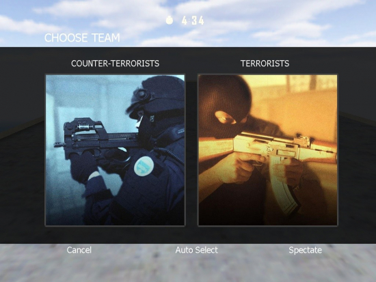 Team selection menu from CS:GO for CS 1.6 Team selection menu from CS:GO for CS 1.6