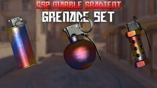 CS2 Marble Gradient Grenade Set For CSS93+ CS2 Marble Gradient Grenade Set For CSS93+